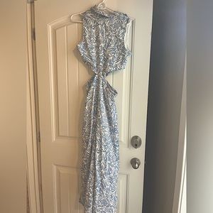 Rixie Dress - Blue and White